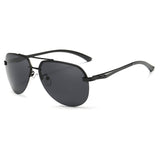 Men Oversized Aviator Sunglasses Polarized Blade Flash Lens Eyewear -64MM