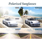 Retro Polarized Driving Sunglasses TR90 Frame Men Women UV400 B2433