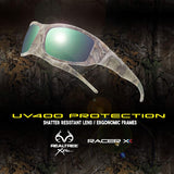 RealTree Xtra Camouflage Print Hunting Fishing UV400 Sport Sunglasses