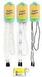 Eyeglass Retainer & Sunglass Holder  Light Classic Beads, Assortment Light Classic, 3pk mix | w/Microfiber Cloth & Screwdriver