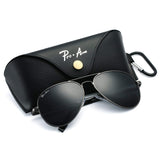 Premium Military Style Polarized Aviator Sunglasses, 100% UV Protection