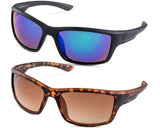 Sport Wrap Rubber Sunglasses