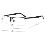 MEN BIG SIZE CLEAR LENS ERGONOMIC DESIGN EYEWEAR