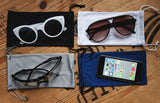 Microfiber Pouch, Soft and Silky Cloth Cleaning Storage Bag for Eyeglasses and Sunglasses