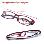 Aluminum Lattice Nearsighted Eyeglasses Case for Small Frames (Silver)