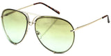 Aviator Poshe Oceanic Lens Twirl Metal Design Frames Sunglasses