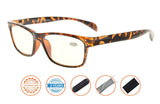 Anti Blue Rays,Reduce Eyestrain,UV Protection,Spring Hinges,Computer Gaming Reading Glasses Unisex