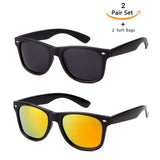 Men Wayfarer Polarized Sunglasses Women 100% UV 400 Protection Sunglasses