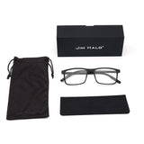 Retro Optical TR Frame Lightweight Spring Hinge Clear Lens Glasses Men Women