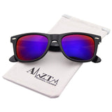 Classic Square Retro Mirrored Lens Polarized Designer Sunglasses