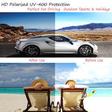 Clip-on Sunglasses 2 Pack Polarized Lens For Driving, Outdoor Sports & Holidays