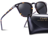 Polarized Sunglasses for Women MenVintage Round Sunglasses with Case100% UV400 Protection