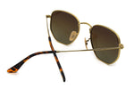 Aviator Hexagonal flat lenes Sunglasses