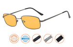 Anti Blue Rays,Reduce Eyestrain,UV Protection,Memory Bridge,Titanium,Computer Reading Gaming Glasses Unisex