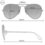 Polarized Aviator Sunglasses Retro Designed Frame Eyeglasses Retro Evidence Fashion