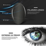 JULI Polarized Pilot Sports Sunglasses for Men Women Tr90 Unbreakable Frame for Running Fishing Baseball Driving