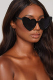 Clout Goggle Heart Sunglasses Retro Vintage Cat Eye Mod Style Kurt Cobain Glasses