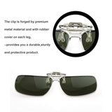 Mens&Womens Retro Polarized Clip on Flip up Plastic Sunglasses