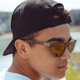 Grey Flex Frame Polarized Sunglasses - Swiss TR90 Thermoplastic -
