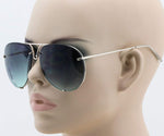 Aviator Poshe Oceanic Lens Twirl Metal Design Frames Sunglasses
