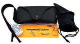 Sunglasses Case, Suitable for Aviator, Wayfarer,Clubmaster Sunglasses, w/Free Accessories
