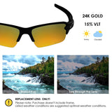 Anti-salt Polarized Replacement Lenses for Oakley Flak 2.0 XL