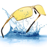 Men's HD Polarized Night Driving Glasses Anti Glare Soxick Night View Sports Sunglasses