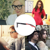 Eyewear Frames- Fashion Rectangle Non-Prescription Optical Eyeglasses Frame