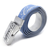 Fashion Reversible Golf Web Belt with Stainless Steel Buckle