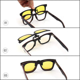 Polarized Clip on Sunglasses Flip up Mirrored Eyeglasses Men Women