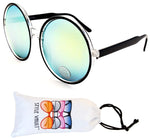 V3085-vp  2 1/2 Lens Crazy Round oversize Sunglasses