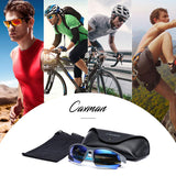 Sports Sunglasses for Men Women, Wrap Semi Rimless Frame Flash Mirror Lens