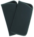 2 Pack Faux Leather Eyeglass Slip Cases In Navy Gray Black Burgundy Hunter Green
