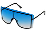 OVERSIZED VINTAGE RETRO Huge Big MASK SHIELD Half Face Owen Style SUNGLASSES
