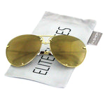 Aviator Poshe Oceanic Lens Twirl Metal Design Frames Sunglasses