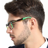 Fashionable Flexible Rectangular Acetate Frame clear glasses With Spring Hinge For Women and Men