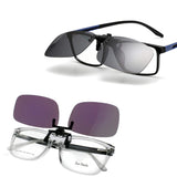 Polarized Clip-on Flip Up Rimless Sunglasses for Prescription Glasses