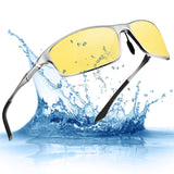 Men's HD Polarized Night Driving Glasses Anti Glare Soxick Night View Sports Sunglasses