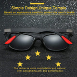 Mens Wayfarer Sunglasses New Style Polarized Driving Glasses Matte Black Frame