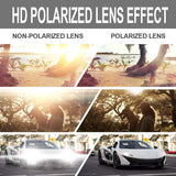 Round Retro Polarized Sunglasses Driving Shopping Glasses Steampunk Frame, UV400 Protection