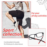 Eyewear Frames- Fashion Rectangle Non-Prescription Optical Eyeglasses Frame