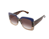 Square Oversized sunglasses for women multi tinted thick frame