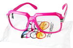 A172-vp Retro Nerd Rectangular Square Aviator Turbo Glasses Eyeglasses