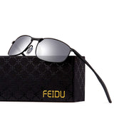 Polarized Sport Mens Sunglasses HD Lens Metal Frame Driving Shades FD 9005