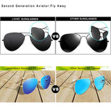 G Sunglasses for Men Women Aviator Polarized Metal Mirror UV 400 Lens Protection