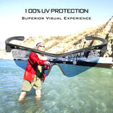 Coso Sport Sunglasses, 4 Interchangeable Colors with 2 Polarized Lenses, Ultimate Safety Impact Resistant, UV Eye Protection, Unbreakable TR90 Frame