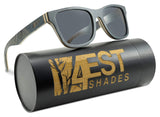 Wood Sunglasses made from Maple -100% polarized lenses in a wayfarer that floats