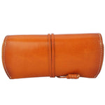 Unisex Handmade Vegetable Tanned Leather Hard Eyeglass Case Sunglasses Holder