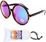 V3085-vp  2 1/2 Lens Crazy Round oversize Sunglasses