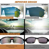 Polarized Sport Sunglasses with 5 Fashion Lenses for Men Women